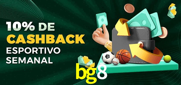 10% de bônus de cashback na bg8